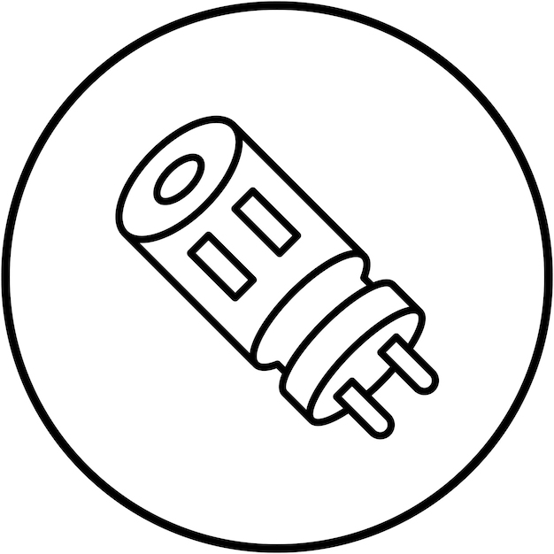 Kondensator-vektor-symbol kann für elektriker-werkzeug-ikonen verwendet werden