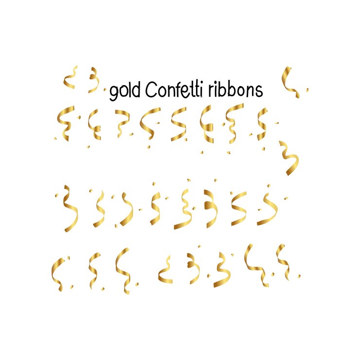Konfetti- und Bandsatz