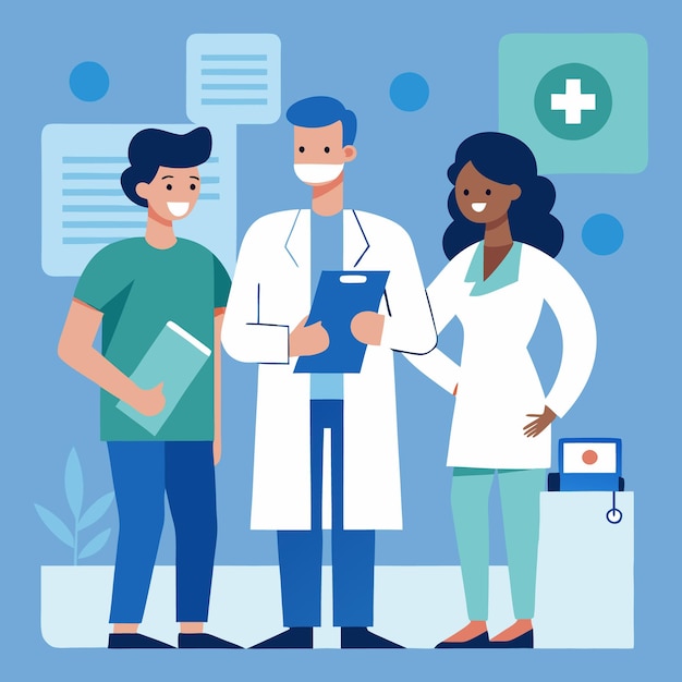 Konsultation des medizinischen Teams