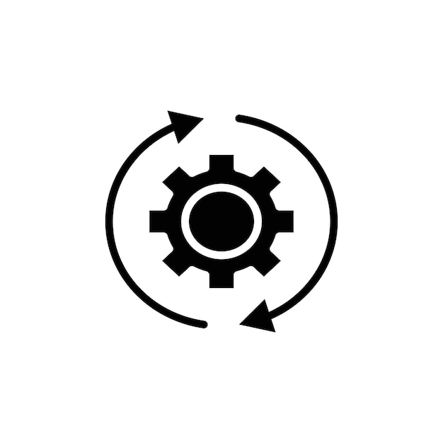 Kontinuierliche Änderungen des Symbols, des Logos, des Zeichens, des Vektorkonturns