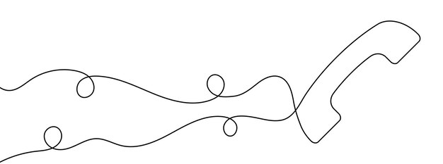 Vektor kontinuierliche bearbeitbare linienzeichnung des handys einzellinie-sonnenhut-symbol