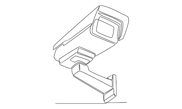 Kontinuierliche Linie der CCTV-Kamera