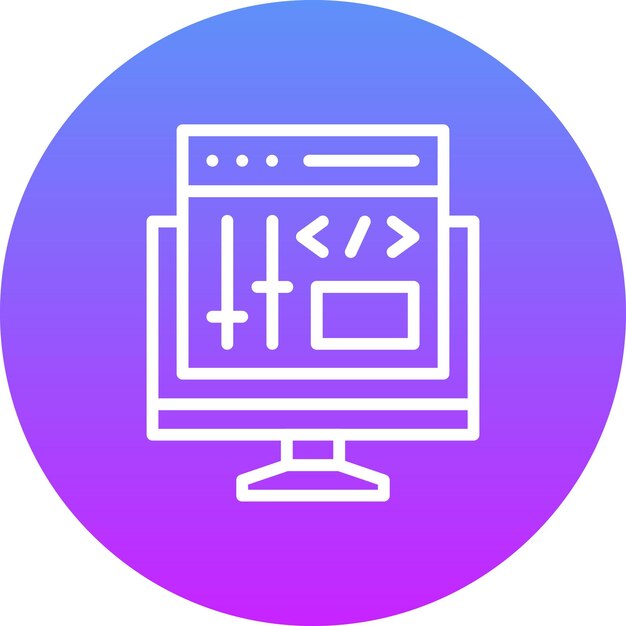 Kontrollpanel-Vektor-Ikonen-Illustration des Web-Hosting-Ikonensets
