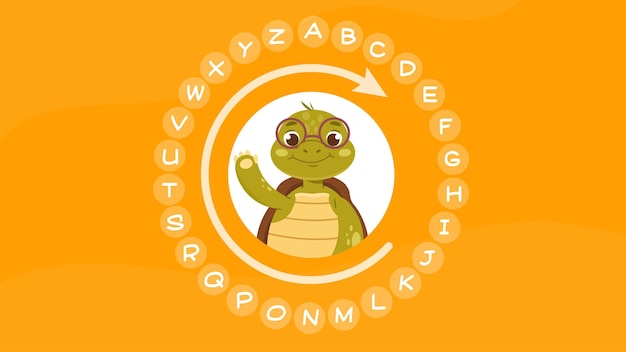 Konzept des englischen alphabets