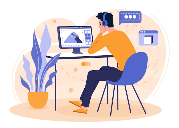 Konzept des Grafikdesigners