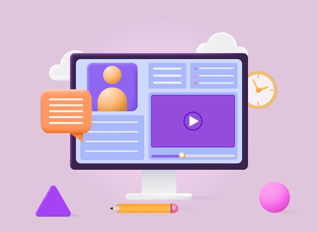 Konzept des Online-Videos
