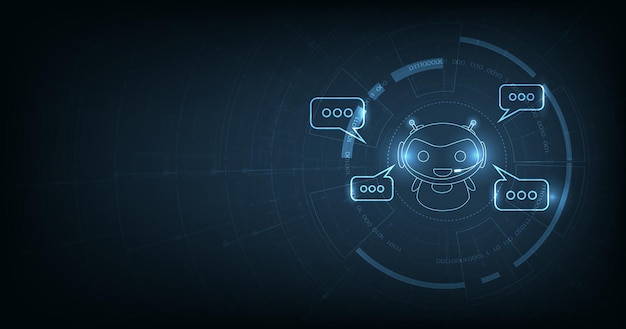 Konzept eines Chatbots oder einer Chat-KI