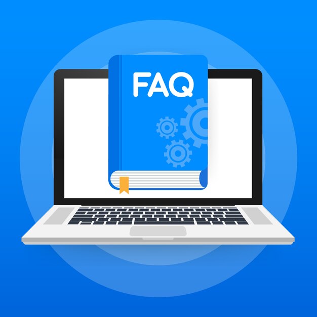 Konzept FAQ Buch für Webseite, Banner, Social Media.