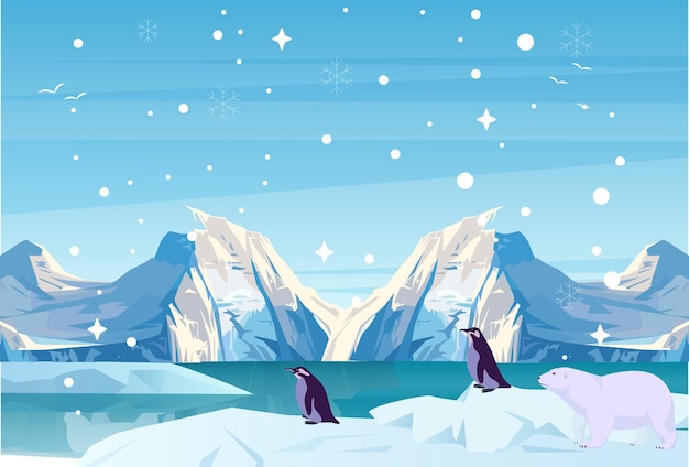 Konzept-Illustration der Eiszeit Stilvoll und schön