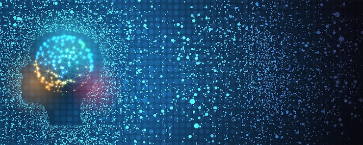 Vektor konzeptionelle technologieillustration der künstlichen intelligenz