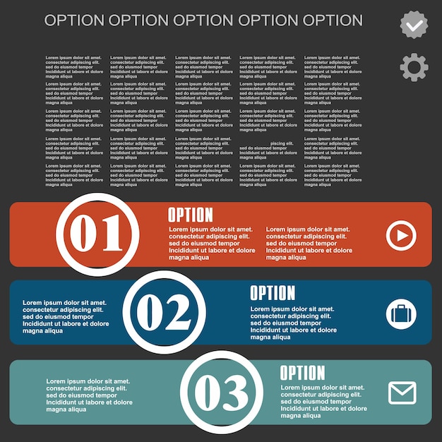 Konzeptionelles vektor-design-vorlage-infografik-element