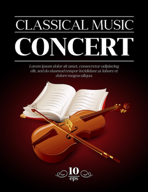 Konzertvorlage für klassische Musik