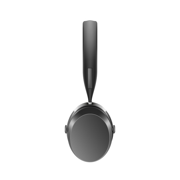 Kopfhörer zum Musikhören DJ-Audio-Headset Realistisches schwarzes Stereo-Ohrhörer-Zubehör