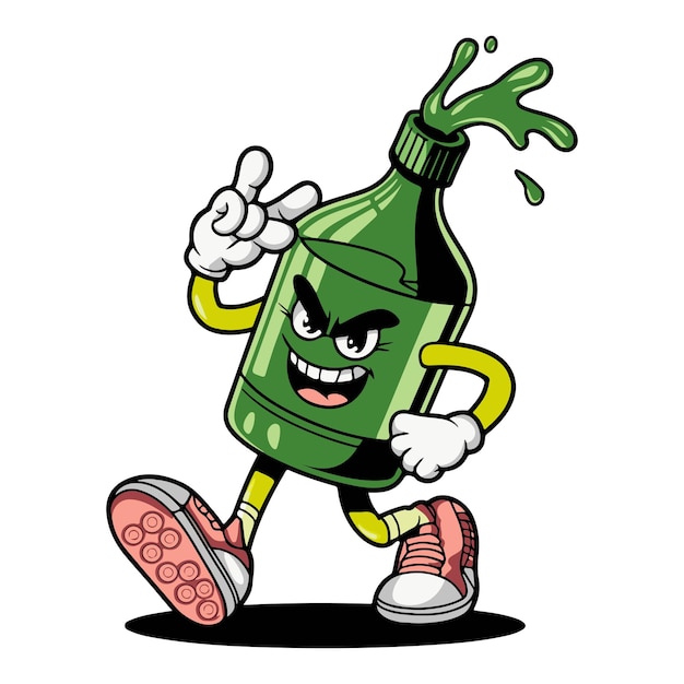 Korea Brennender Wein Zeichentrickfilm Clipart