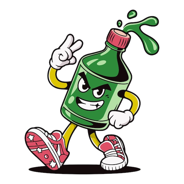 Korea Brennender Wein Zeichentrickfilm Clipart