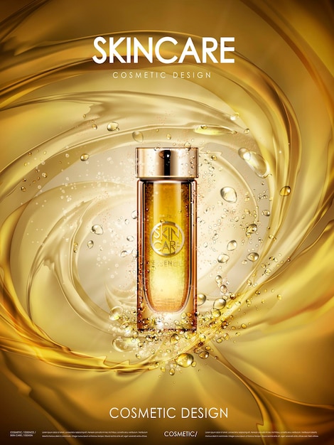 Kosmetische goldene Essenz