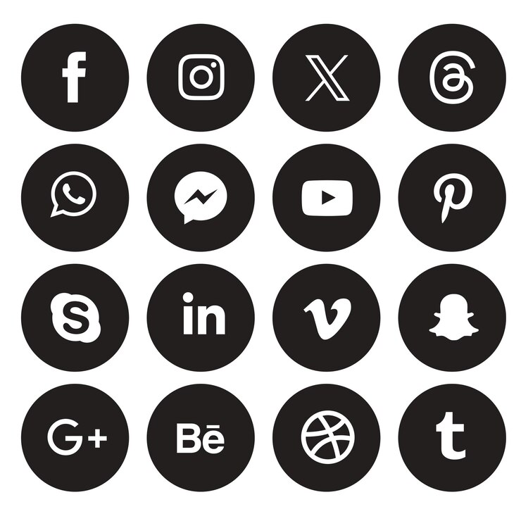 Vektor kostenlose social-media-logo-vektor-sammlung