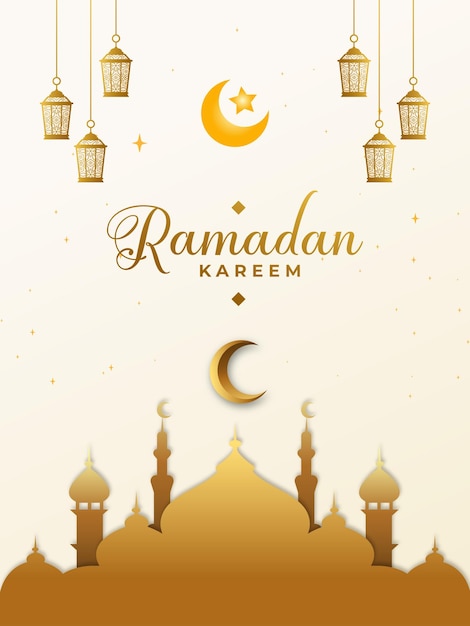 Kostenlose Vektor-Grußkarten-Sammlung für Ramadan-Feier