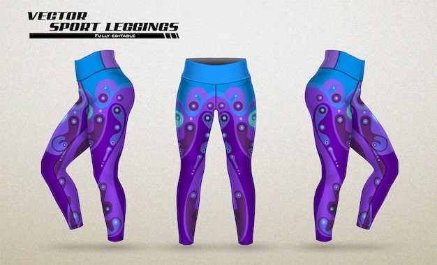 Kostenlose Vektor-Leggings-Hosen-Sportmode-Hosen