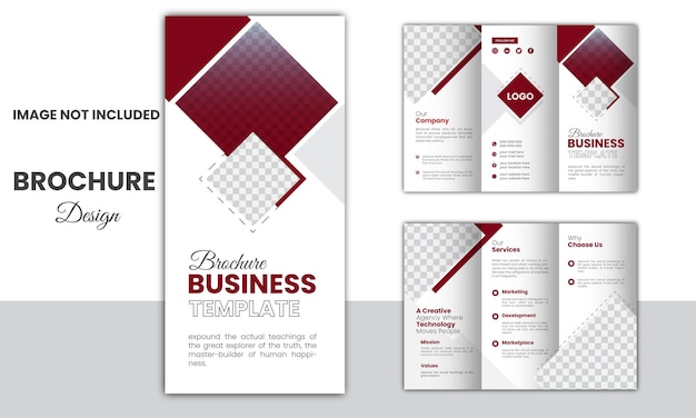 Vektor kostenlose vektor-vorlage für abstrakte business-flyer und rotes flyer-design