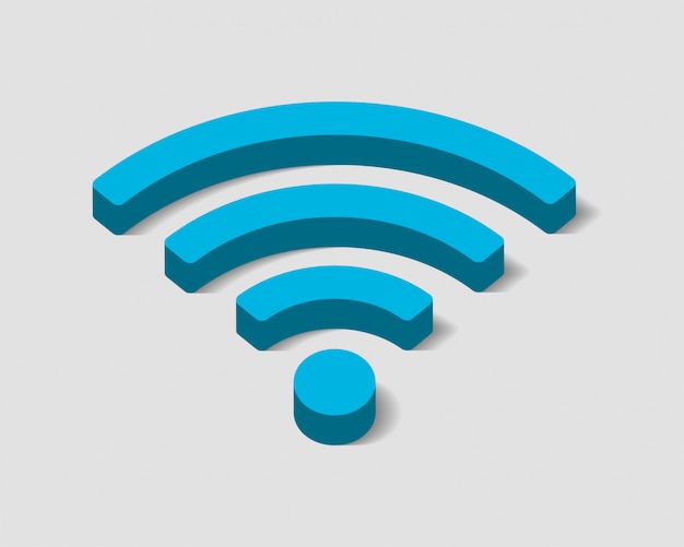 Kostenlose Wi-Fi-Symbol, Verbindungszone Wifi-Symbol, Funkwellensignal.