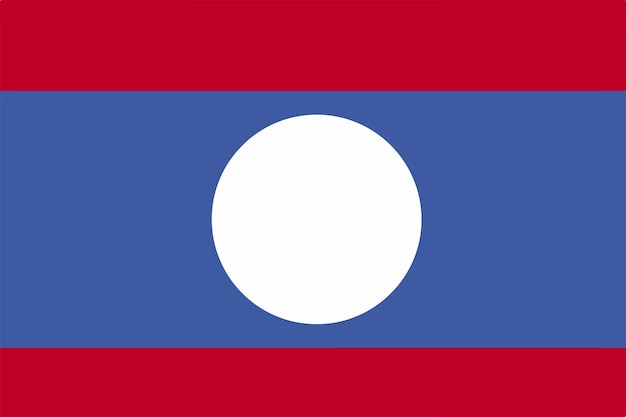 Vektor kostenloser vektor der laos-flagge