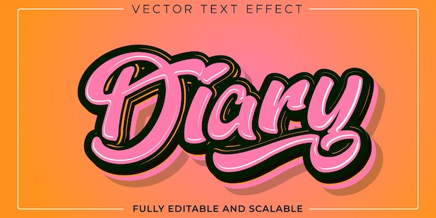 Kostenloser Vektor-Graffiti-Texteffekt, vollständig bearbeitbarer Typografiestil