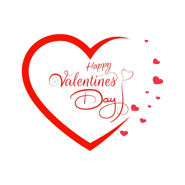 Kostenloses Vektor-Design für die Feier des Valentinstags
