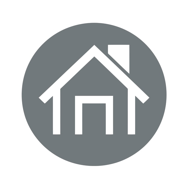 Kostenloses Vektor-Home-Icon-Knopf-Logo-Label-Favicon