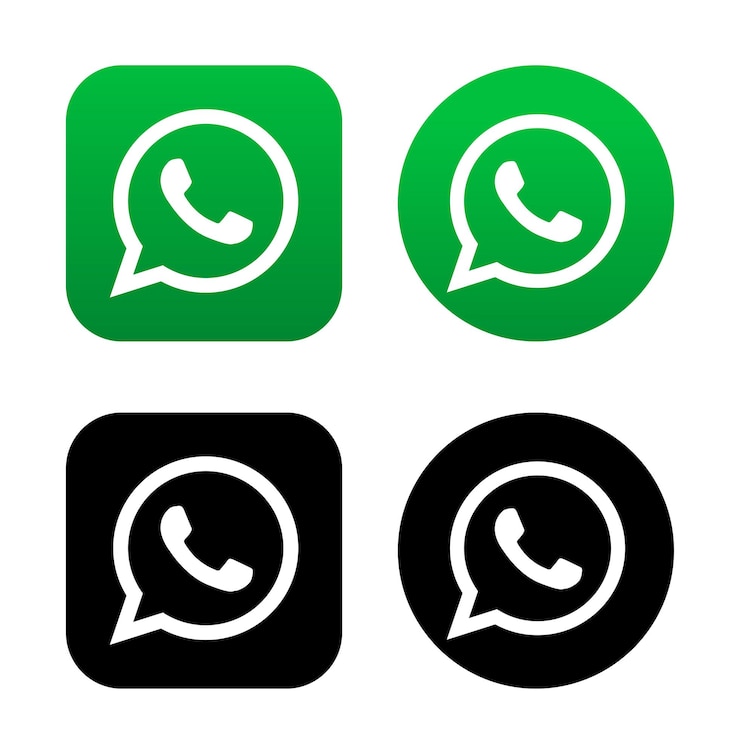 Vektor kostenloses vektor-icon-design für whatsapp