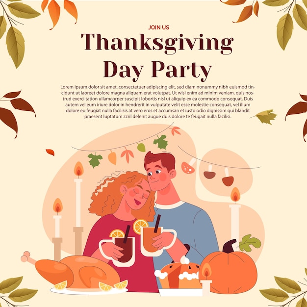 Kostenloses vektor-thanksgiving-design