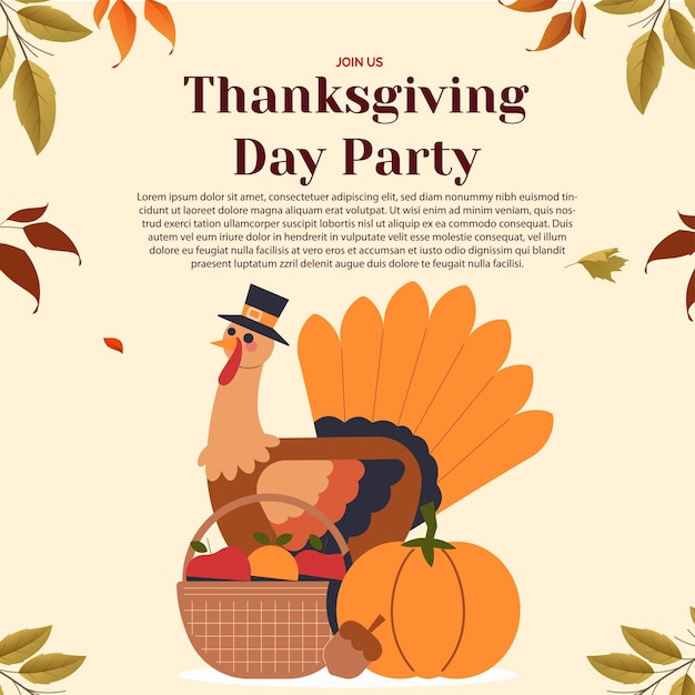 Kostenloses vektor-thanksgiving-design