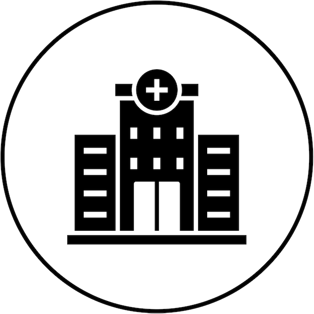 Vektor krankenhaus-icon-vektorbild kann für city elements verwendet werden