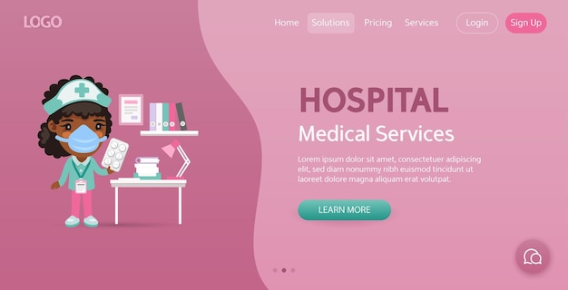 Krankenhaus-website-vorlage