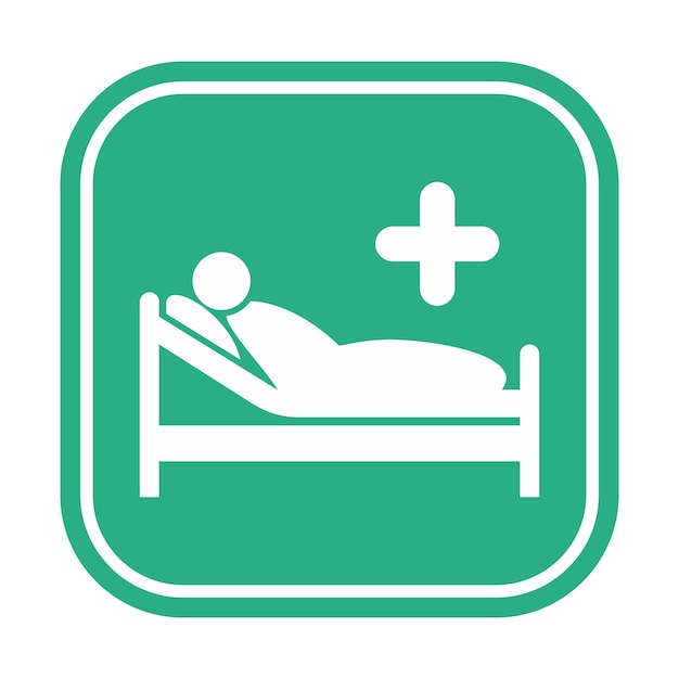 Krankenhausbett-vektorsymbol5