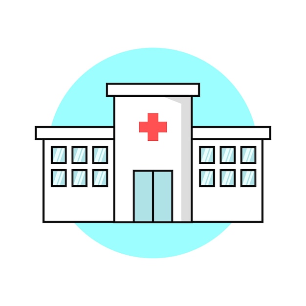 Krankenhausgebäudesymbol
