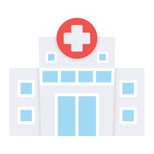 Krankenhausvektorveranschaulichung