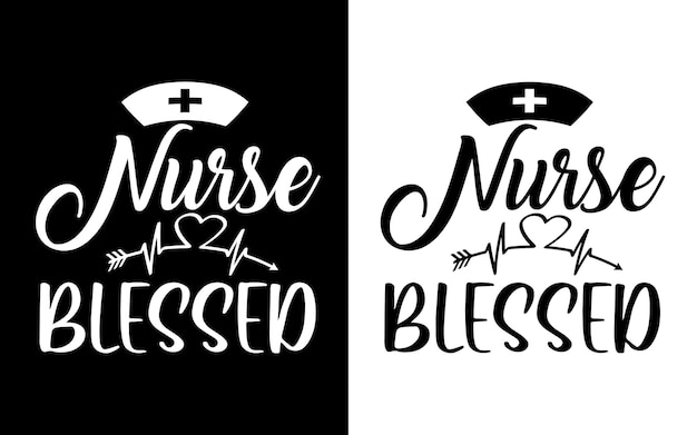 Krankenschwester gesegnet typografie krankenschwester zitiert t-shirt und waren