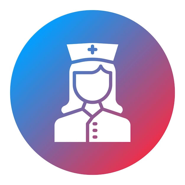 Vektor krankenschwester-icon-vektorbild kann für diversity verwendet werden