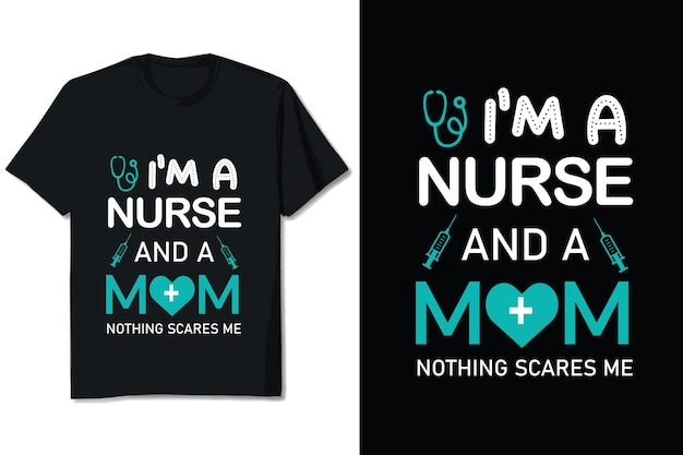 Krankenschwester-t-shirt-design benutzerdefinierte krankenschwester-t-shirt-design-vektor