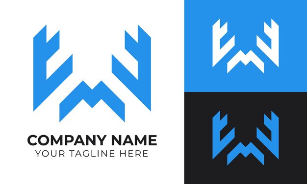 Kreative, abstrakte, moderne, minimalistische Business-Logo-Design-Vorlage für Ihr Unternehmen