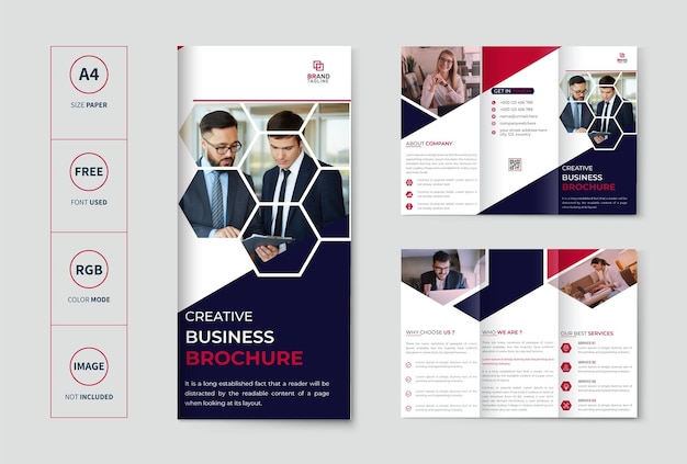 Kreative business trifold broschüre vorlage