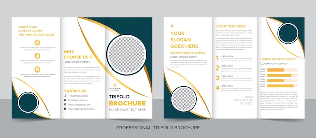 Kreative business trifold broschüre vorlage