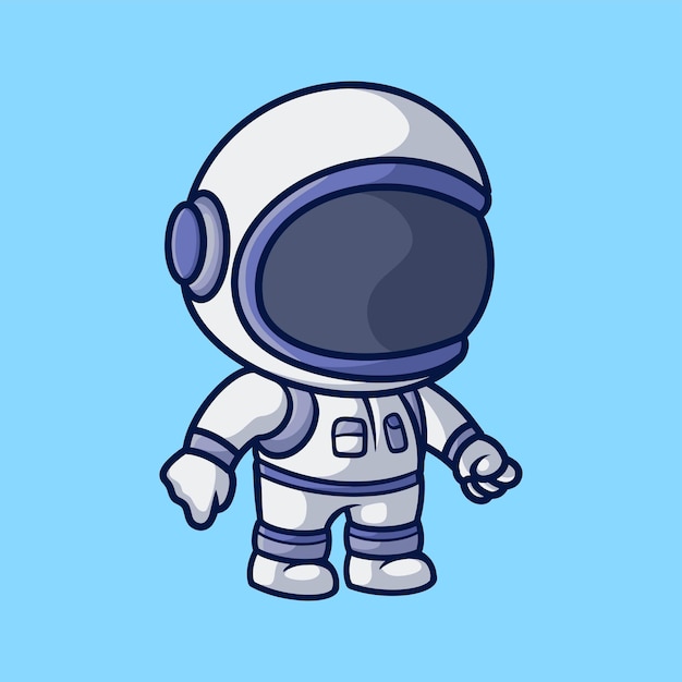 Vektor kreative cartoon-illustration für kinder-astronauten