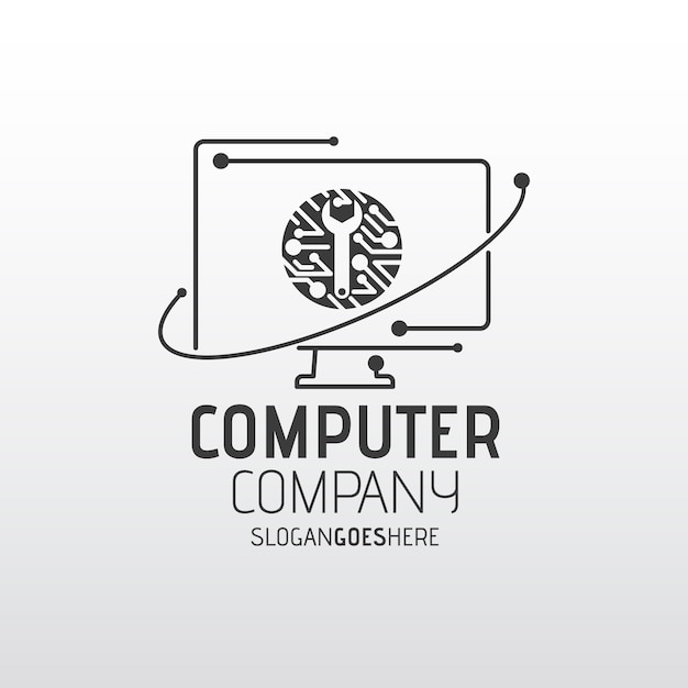 Kreative Computerlogo-Vorlage