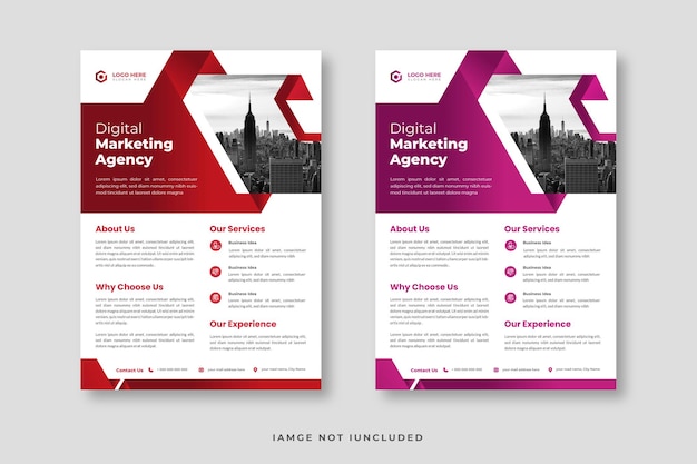 kreative Corporate Business Agentur Flyer Vorlagendesign