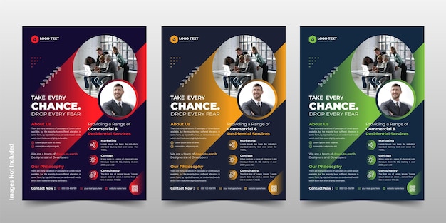 Kreative Corporate Business Flyer Broschüre Template Design
