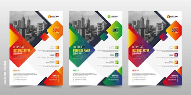 Kreative Corporate Business Flyer Broschüre Template Design