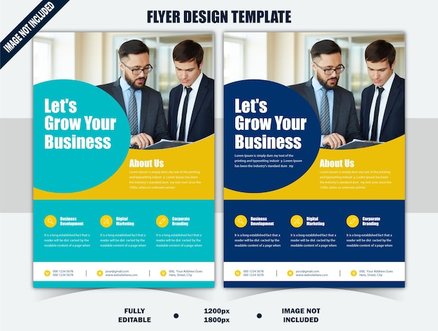 Kreative Corporate-Business-Flyer-Design-Vorlage