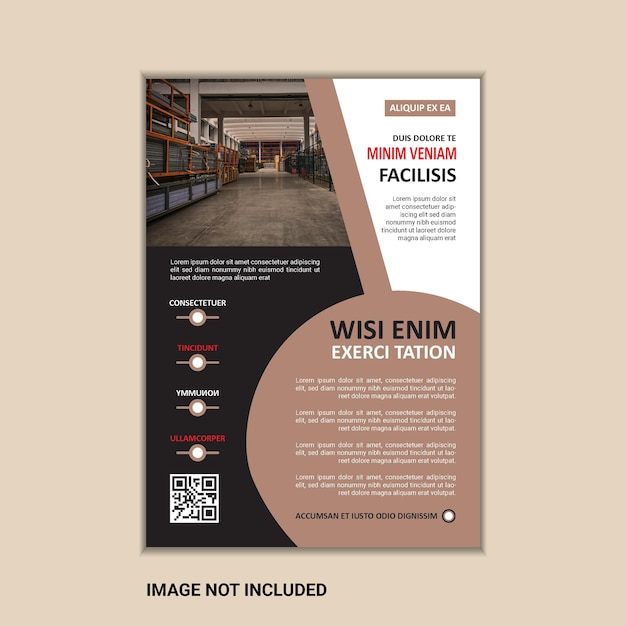 Kreative Designvorlage für Unternehmensflyer